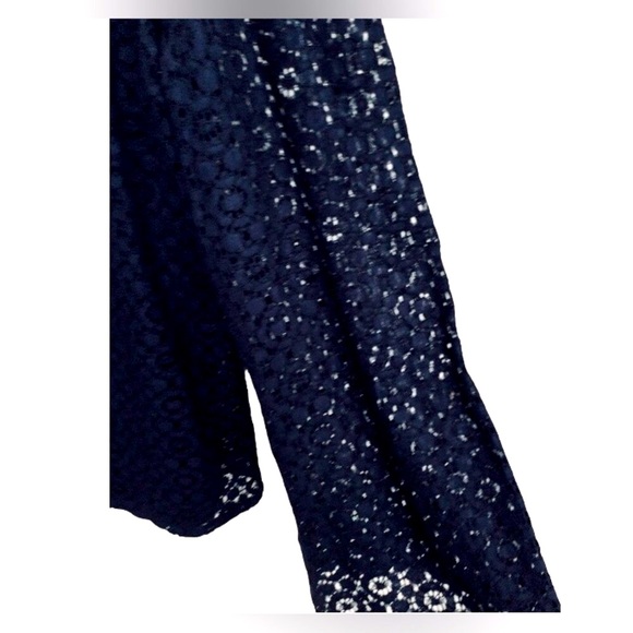 Banana Republic Lace Top w/Bell Long Sleeves - Picture 3 of 5